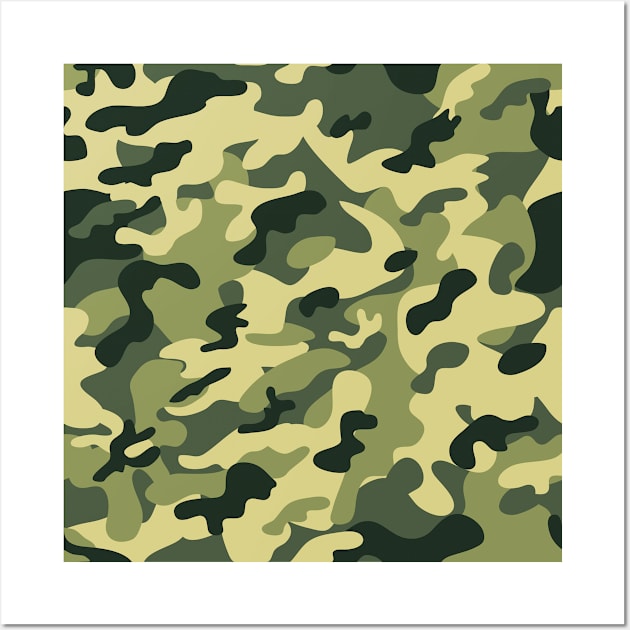 Camouflage Pattern Wall Art by Jennifer